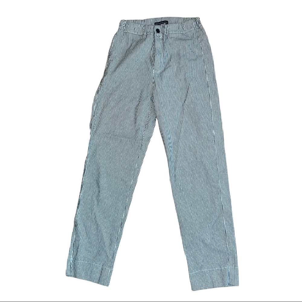 Brandy Melville Tilden Pants - white and blue vertical stripes